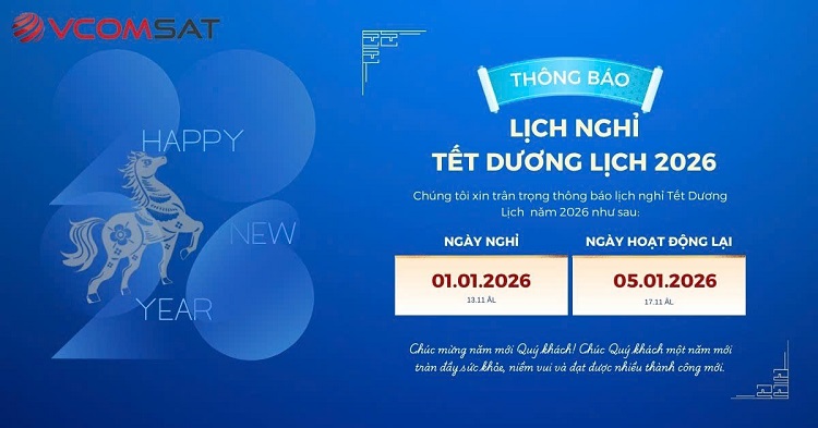 THÔNG BÁO NGHỈ TẾT DƯƠNG LỊCH 2026